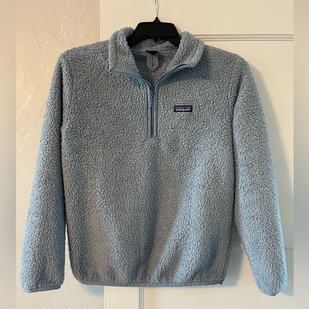 Patagonia Los Gatos light blue Zip-Up Sweater
